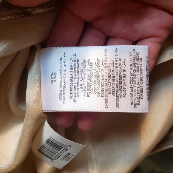 Max and Cleo sz 2 cream and gold cocktail dress - Picture 8 of 8